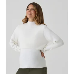 Jersey tricot premamá blanco