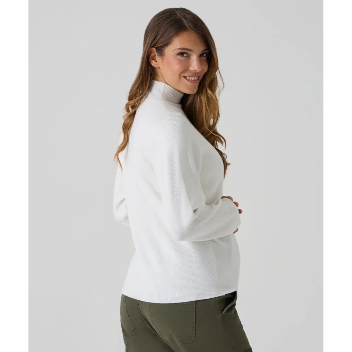 Jersey tricot premamá blanco