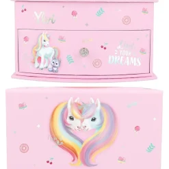 Joyero pequeño Ylvi rosa