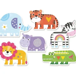 Juego educativo de encajables de animales para estimular coordinación y desarrollo cognitivo ㅤ