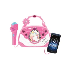 Karaoke con micrófono unicornio