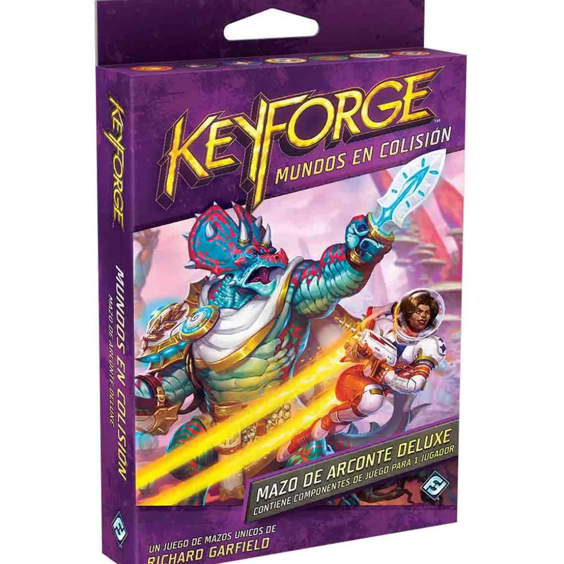 KeyForge - Mundos en Colisión Mazo de Arconte Deluxe - Juego de Cartas