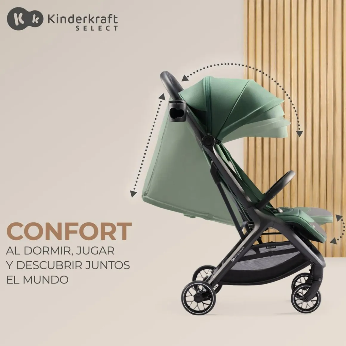 Kinderkraft - Silla de paseo Nubi 2 Cloudy Grey