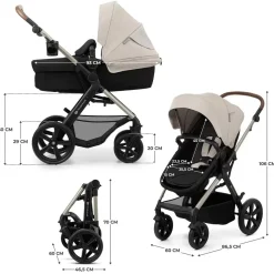 Kinderkraft - Trio Moov 2 Moonlight Grey