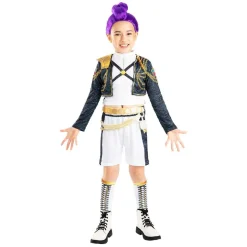 K-pop Demon Hunters - Disfraz Rumi Golden Deluxe - Talla M (9-10 años)