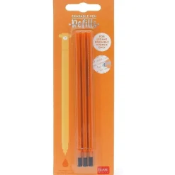 Legami - Recambios de gel naranja para bolígrafos, paquete de 3 unidades
