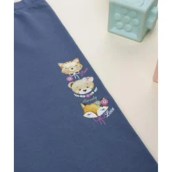 Leggings niña azul con estampado