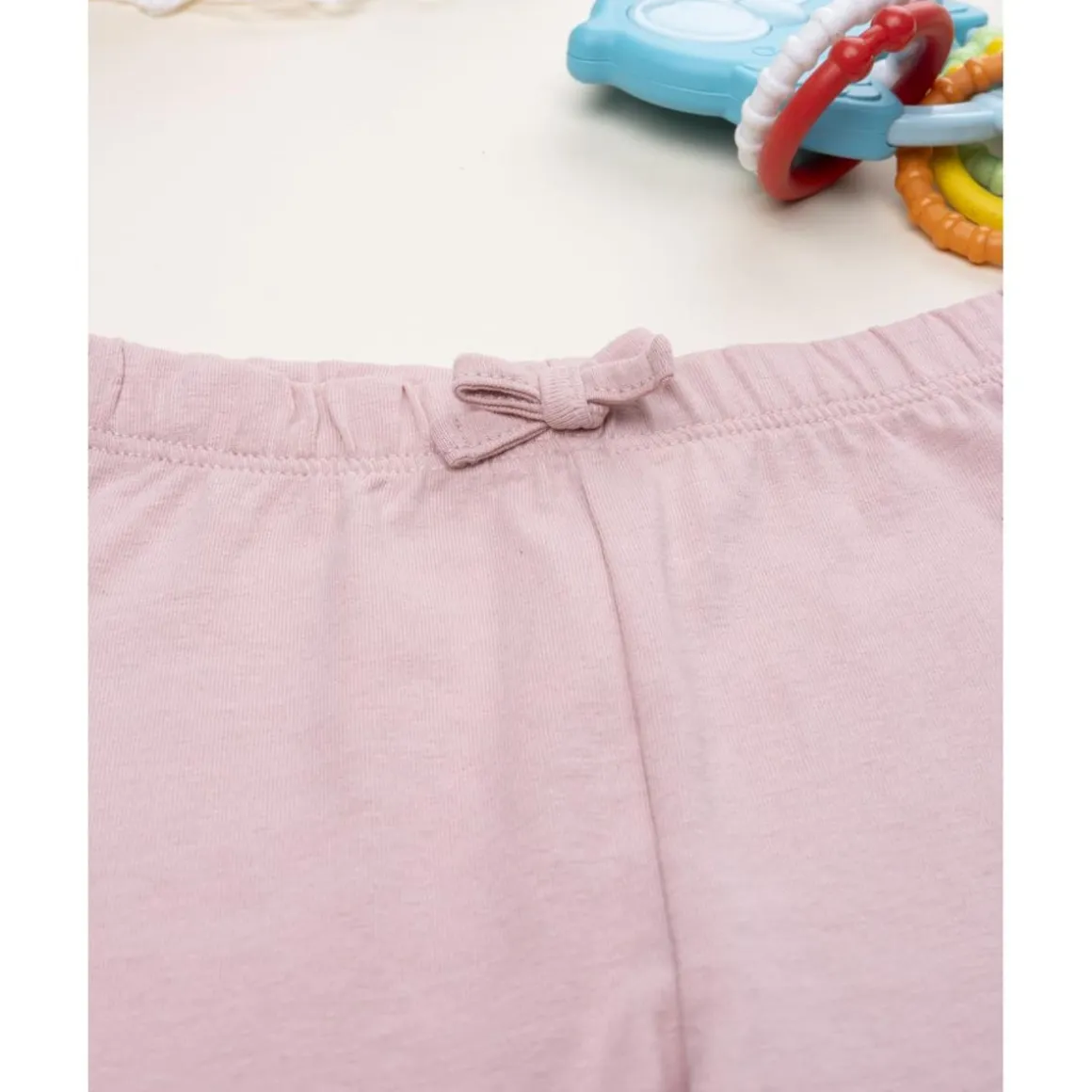 Leggings niña rosa con flores