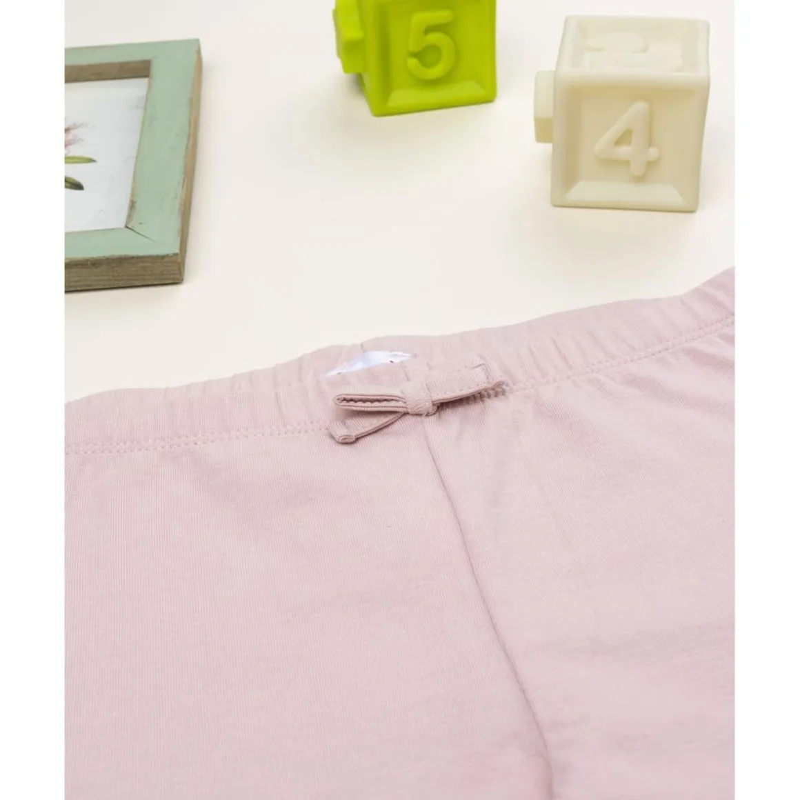 Leggings niña rosa con flores