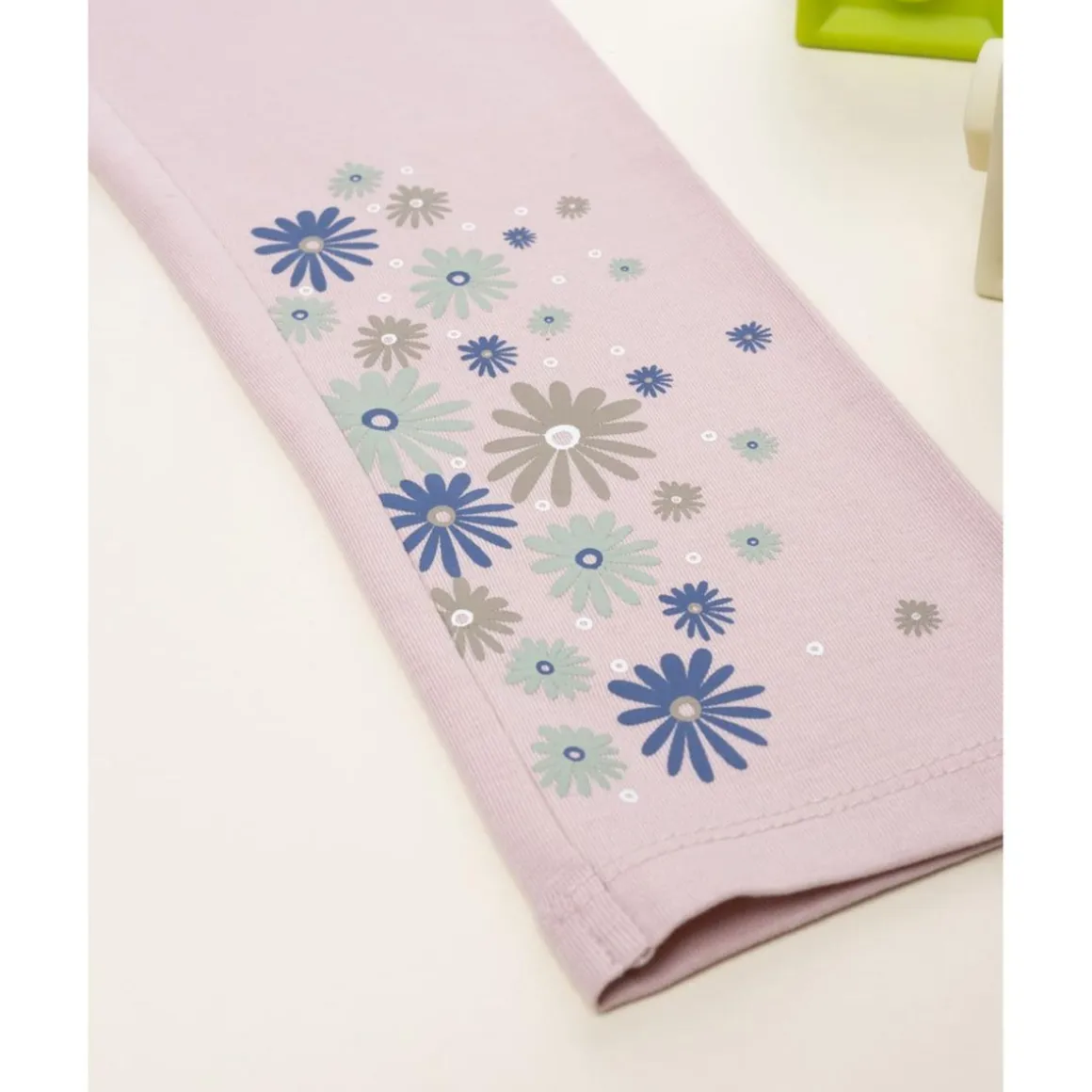 Leggings niña rosa con flores