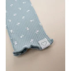 Leggings niña verde canalé