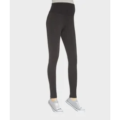Leggings Premamá Gris Oscuro con Banda Ancha