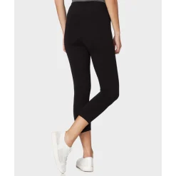 Leggings Premamá Negros 3/4 con Banda de Soporte