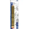 Lápices de grafito con goma, grosor nº2, dureza HB, pack de 3 unidades ㅤ