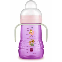 Mam - Biberón transición Trainer 220ml rosa