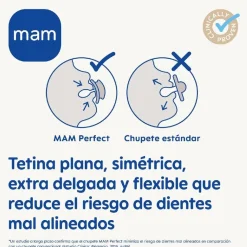 Mam - Chupete Perfect Night silicona brillante +6 meses neutro