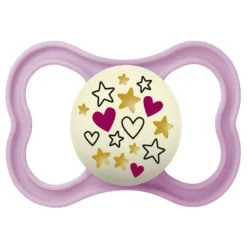 Mam - Chupete Supreme Night silicona mate +6 meses rosa