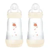 MAM - Conjunto 2 biberones Easy Active anticólicos 260 ml Beige