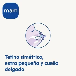 Mam - Pack 2 chupetes Comfort Silicona 3-12 meses - Azul