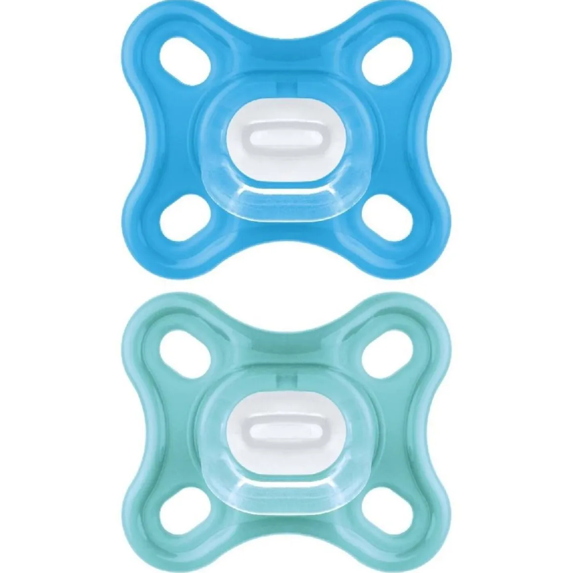 Mam - Pack 2 chupetes Comfort silicona 0-3 meses azul