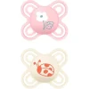 Mam - Pack 2 chupetes Perfect Start silicona mate 0-2 meses rosa
