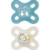 Mam - Pack 2 chupetes Start silicona mate 0-2 meses azul
