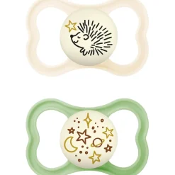 Mam - Pack 2 chupetes Supreme Night silicona mate +16 meses neutro