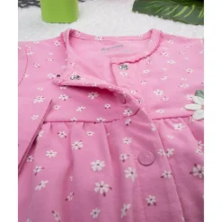 Mameluco niña rosa margaritas