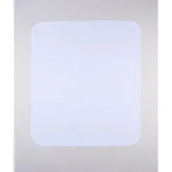 Manta blanca con estampado gris para recién nacido