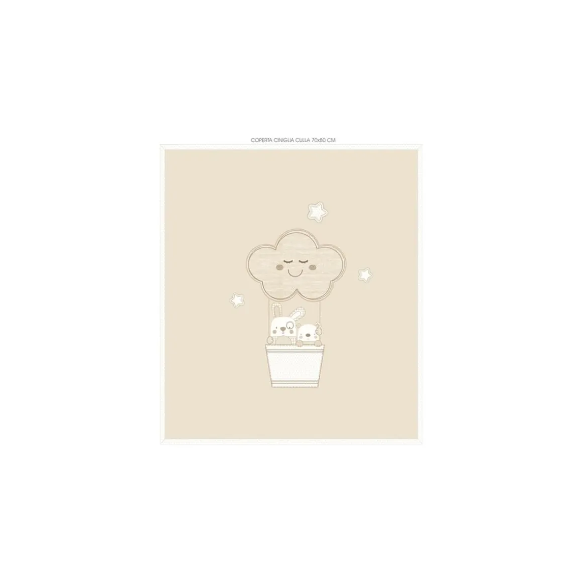 Manta de chenilla para cuna/carrito