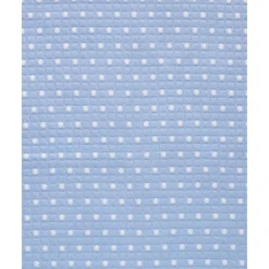 Manta de Cuna Azul con Borde Blanco