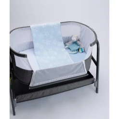 Manta de Cuna Azul con Estrellas