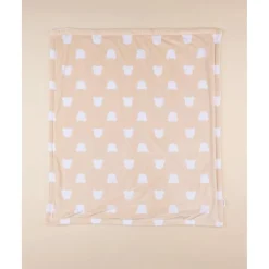 Manta de Cuna de Forro Polar Unisex Beige