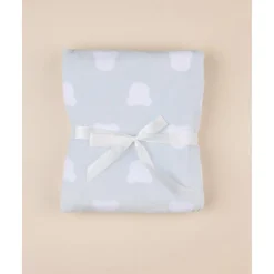 Manta de Cuna de Forro Polar Niño Azul