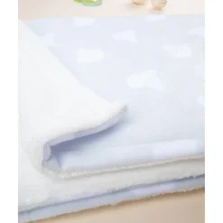 Manta de Cuna de Forro Polar Niño Azul