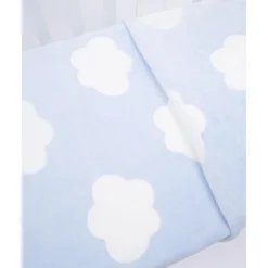 Manta de forro polar azul