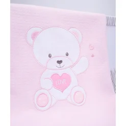 Manta de verano Osito - Rosa