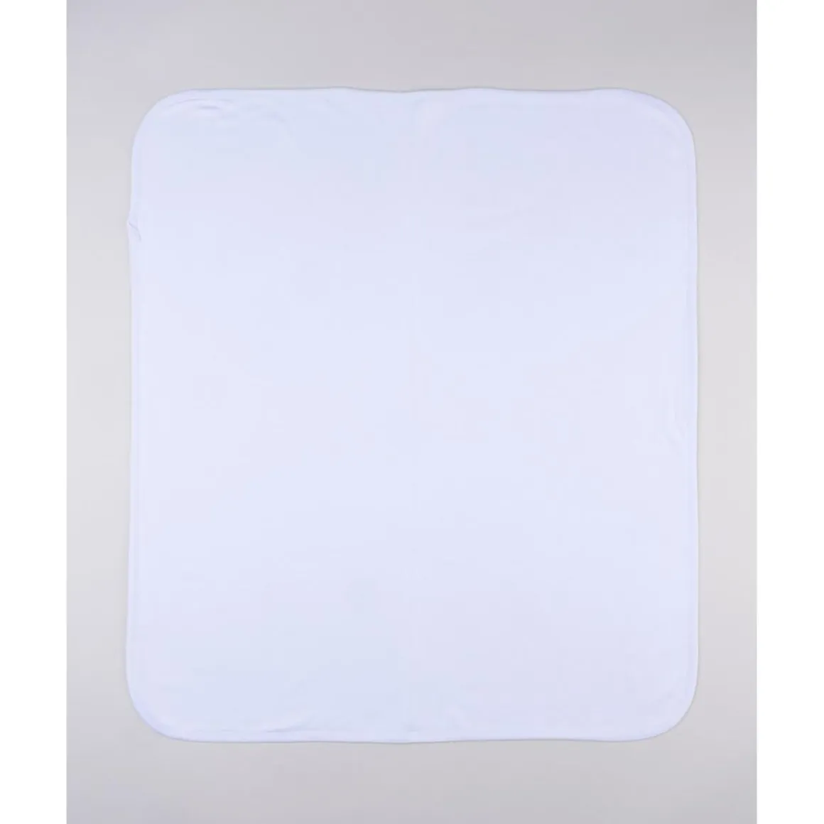 Manta interlock blanca con ositos para recién nacido