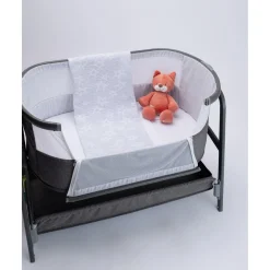 Manta Universal para Cuna Gris con Estrellas