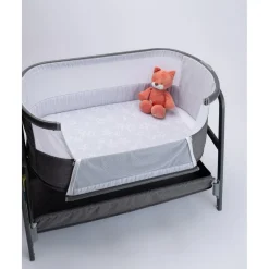 Manta Universal para Cuna Gris con Estrellas