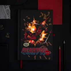 Marvel - Cuaderno A5 con luz Deadpool