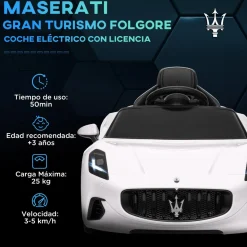 Maserati Gran Turismo Folgore eléctrico Blanco