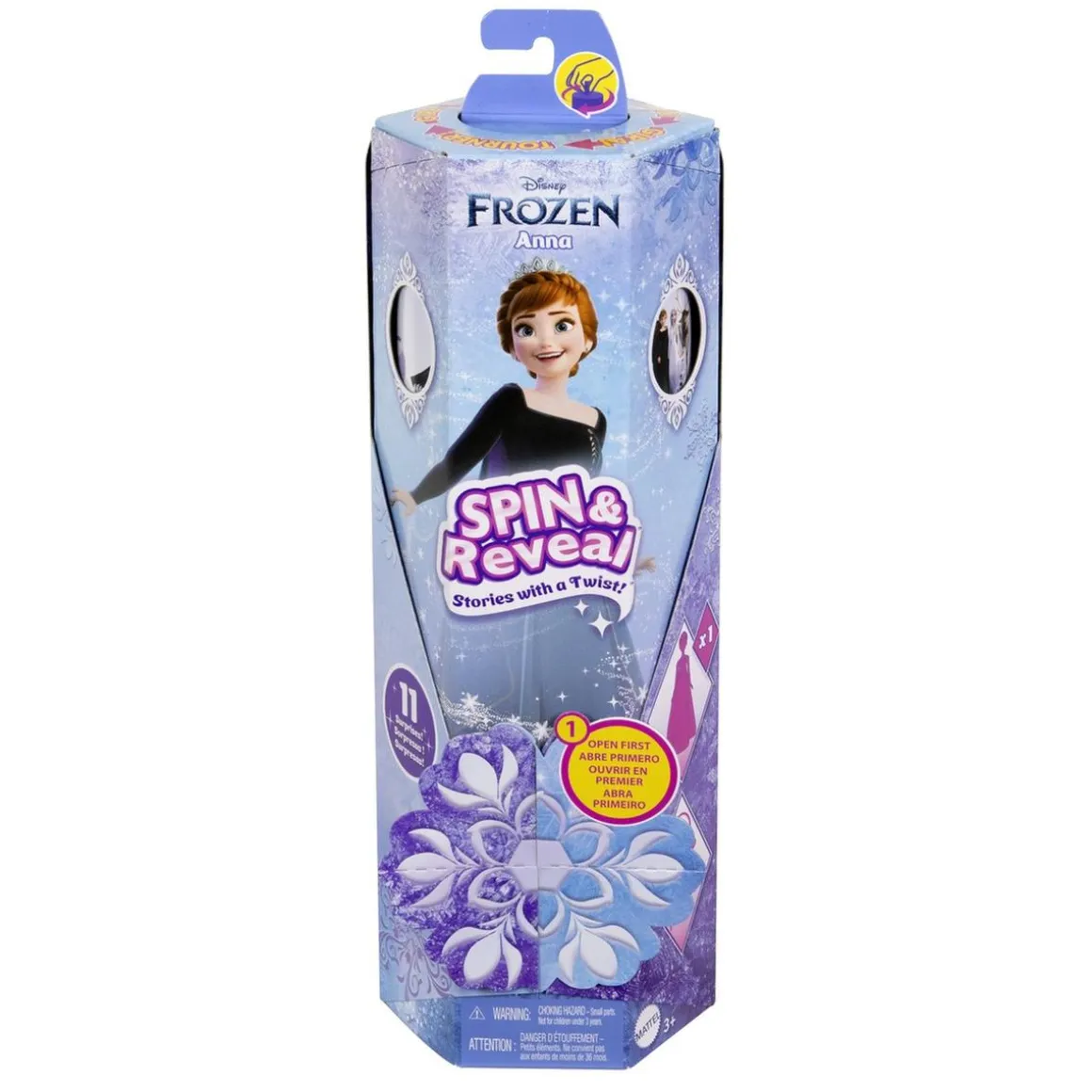 Mattel - Frozen - Muñeca Anna spin & reveal - (Varios modelos)