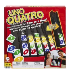 Mattel - Juego de mesa y cartas UNO Quatro