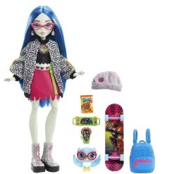 Mattel - Monster High - Muñeca Ghoulia con mascota y accesorios ㅤ