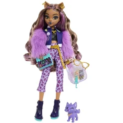 Mattel - Monster High - Muñeca Clawdeen con mascota y accesorios