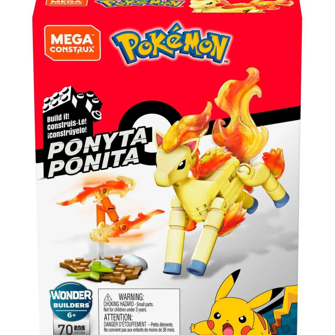 Mattel - Pokemon - Construcción Mega Pokemon: Set de adaptadores y figuras (Varios modelos) ㅤ