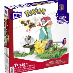 Mattel - Pokemon - Construcción Pokémon con movimiento: Pikachu, Wooloo y Pidgey, 240 bloques ㅤ