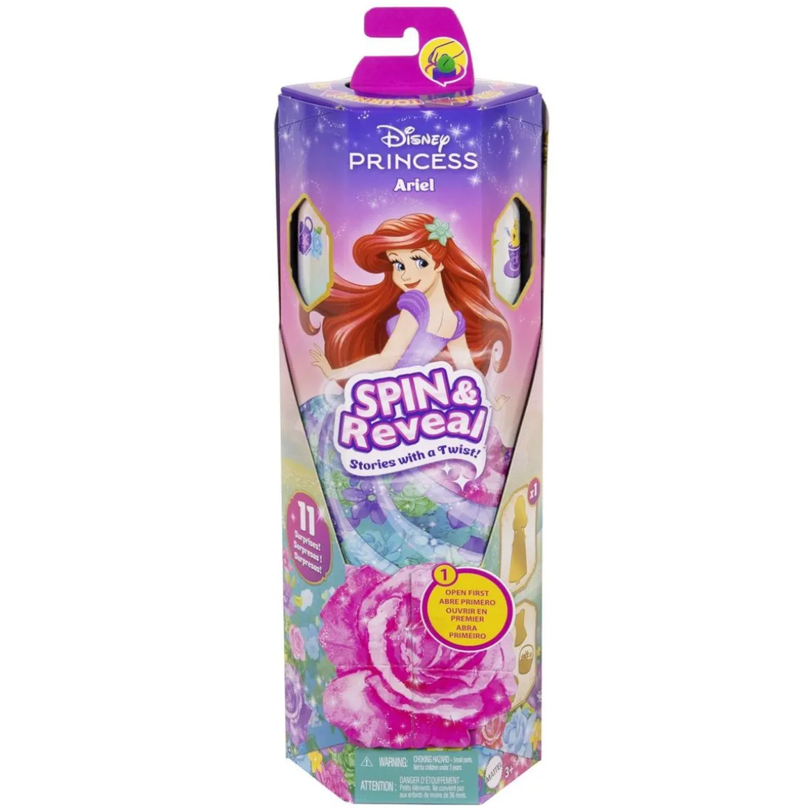 Mattel - Princesas Disney - Muñeca Ariel spin & reveal - (Varios modelos)