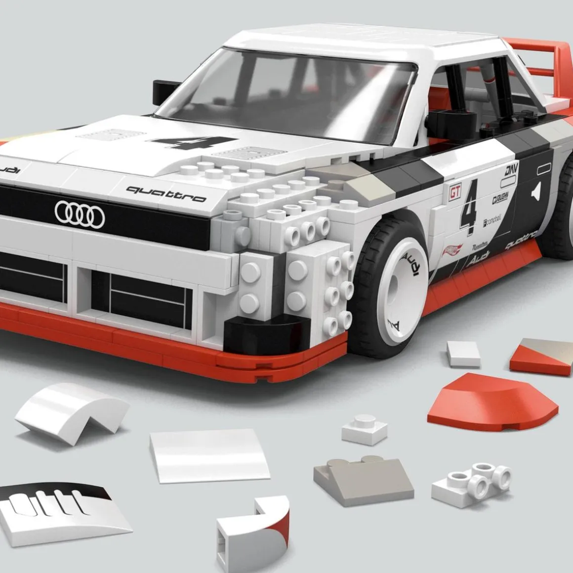 Mega Hot Wheels - Coche Audi 90 Quattro